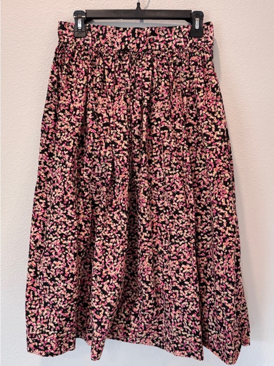 H&M Dresses & Skirts - H&M Moody Floral Midi Skirt US8 Ditsy Print Cottagecore Whimsigoth A-Line Cotton
